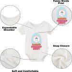 YSCULBUTOL Baby Twins Bodysuit Drinking Buddies Newborn Baby Romper Twins Boy Girl Matching Outfits Triplets Set - Image 2